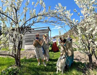Vedic Eco Village orchard and garden in BC, CANADA